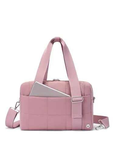 Mini Puffer Duffle Bag, Dark Pink