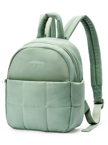 Mini Puffer Backpack, Green