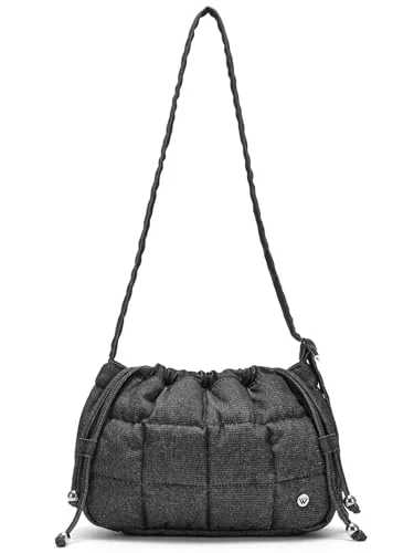 Small Quilted Hobo Bag, Denim