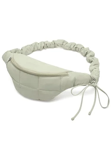 Small Puffer Belt Bag, Green