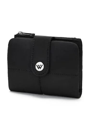 Small Puffer Card Wallet, Black